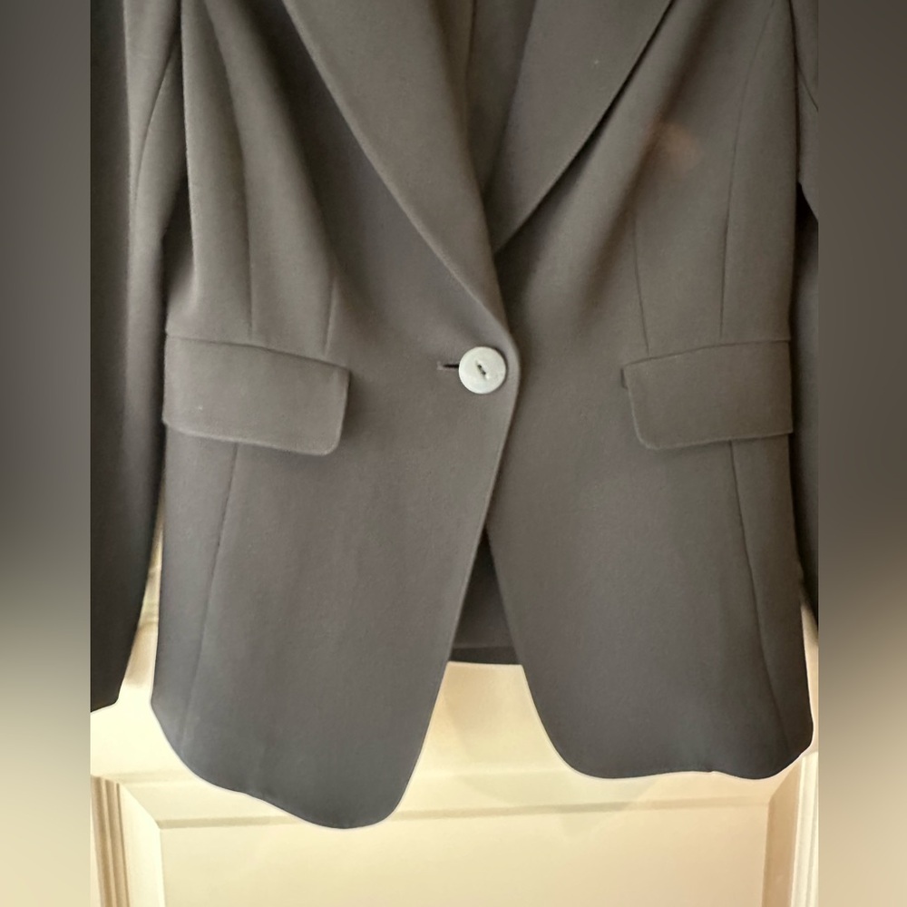 ST. JOHN One Button Black Blazer - image 4